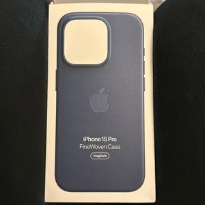 iPhone 15 Pro FineWoven Case (Pacific Blue)